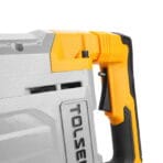 Close-up of control switch button on TOLSEN 1600w heavy-duty demolition hammer