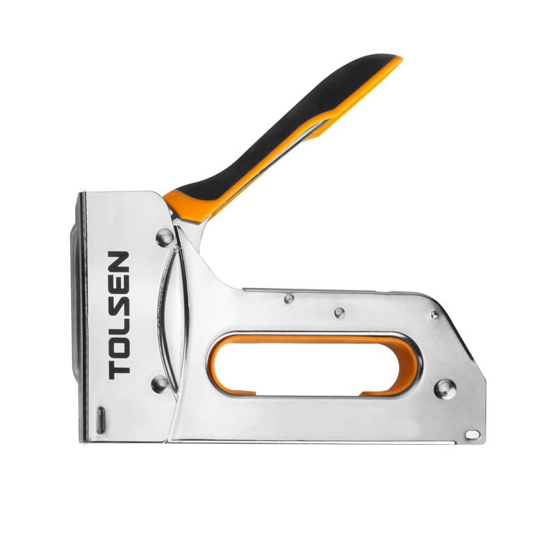 Side profile view of TOLSEN heavy duty staple gun