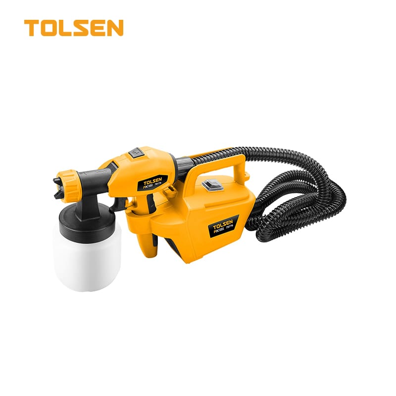 Tolsen 79779 5.5A HVLP electric paint sprayer with floor-based motor and hose