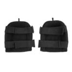 Back view of a pair of TOLSEN work knee pads displaying the soft inner lining and the adjustable double elastic straps with hook-and-loop closures.