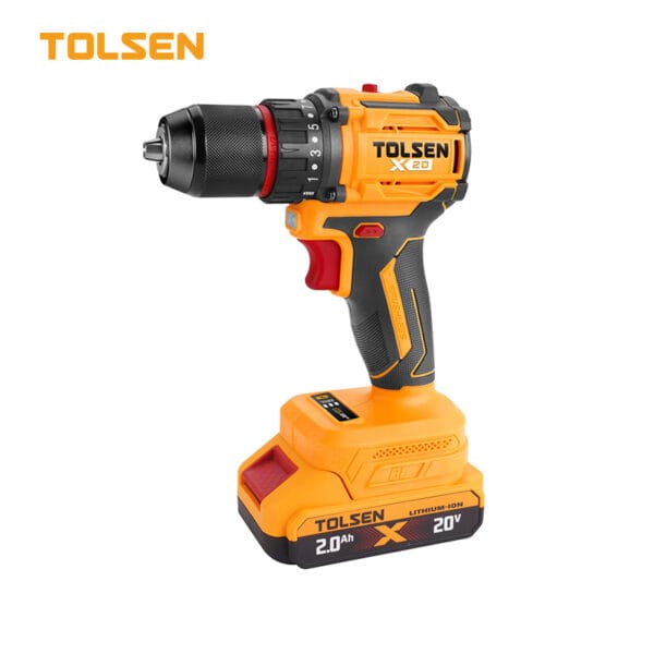 TOLSEN 97013 20V LI-ION BRUSHLESS CORDLESS DRILL FOR 110-120V MARKET