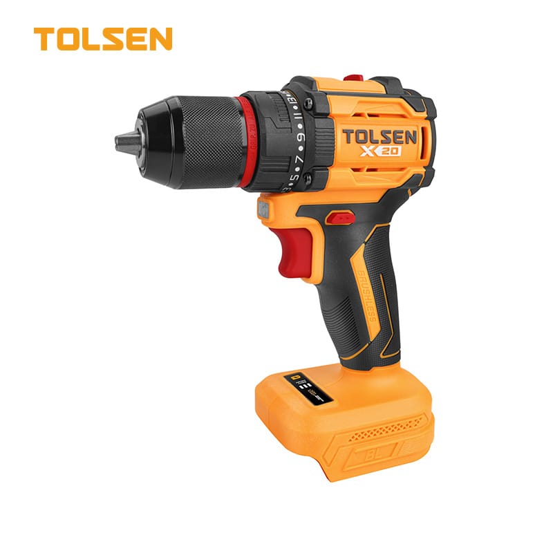 TOLSEN 96010 20V LI-ION BRUSHLESS CORDLESS DRILL TOOL ONLY