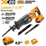 20V X20 Brushless Cordless 32mm Reciprocating Saw (4.0Ah)