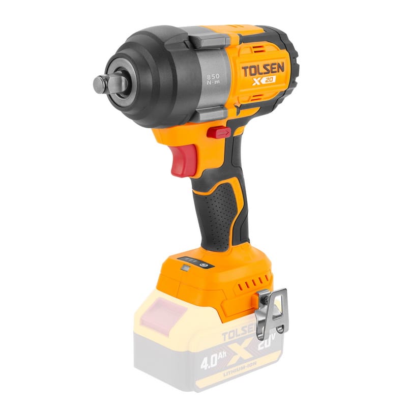 TOLSEN 20V X20 Brushless Cordless 1/2" High Torque Impact Wrench 850 N·m (96028) - Bare Tool Only