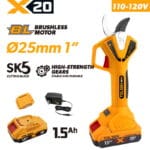 20V X20 Brushless Cordless 1" Pruning Shears (1.5Ah, 110-120V)
