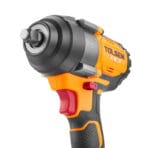 TOLSEN 20V Brushless 1/2" Square Drive Impact Wrench Head Close-Up Showing 850 N·m Heavy Duty Gear Box