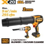 20V X20 Brushless Cordless Turbo Jet Fan Blower (Tool Only)