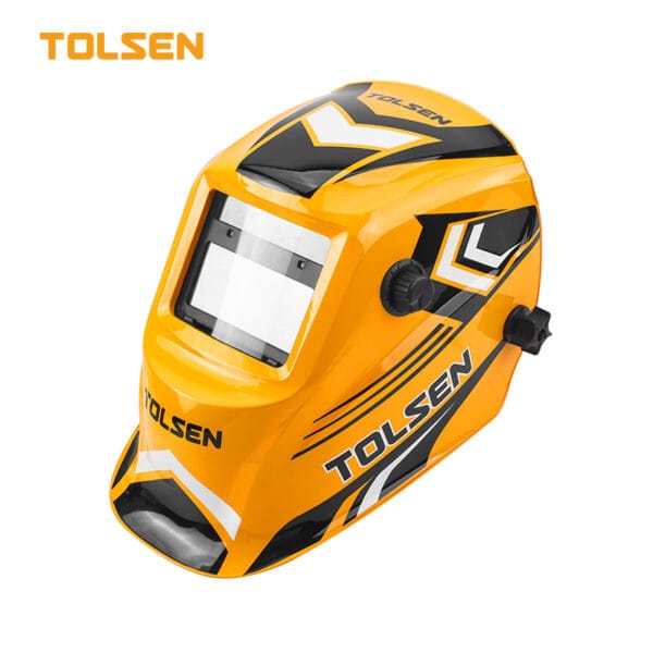 TOLSEN Auto Darkening Automatic Welding Helmet, Solar Powered Welding Mask with Shade Adjustment for TIG MIG MMA Welding