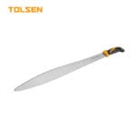 TOLSEN Heavy Duty Bush Machete (22", 24", 27") with Carbon Steel Blade and Ergonomic Handle for Garden Clearing