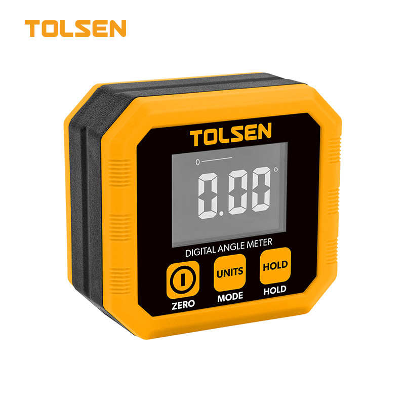 Tolsen digital angle meter 4 x 90 degree magnetic digital angle gauge inclinometer with LCD display