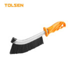 Tolsen 32058 10 inch 250mm universal steel wire brush with ergonomic handle for rust and paint removal