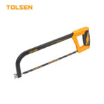 TOLSEN 12-Inch (300mm) Hacksaw Frame with 0° and 90° Dual Blade Angle, Flush Cut Metal Hand Saw with Ergonomic D-Handle and 24T Blade
