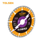 Tolsen 76777 125mm 5 inch multi-purpose vacuum brazed diamond saw blade cutting disc for metal PVC wood stone and angle grinder