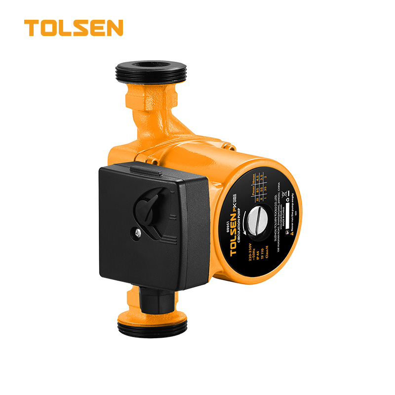 Tolsen 3-speed hot water circulation pump inline recirculating booster pump for heating and solar systems